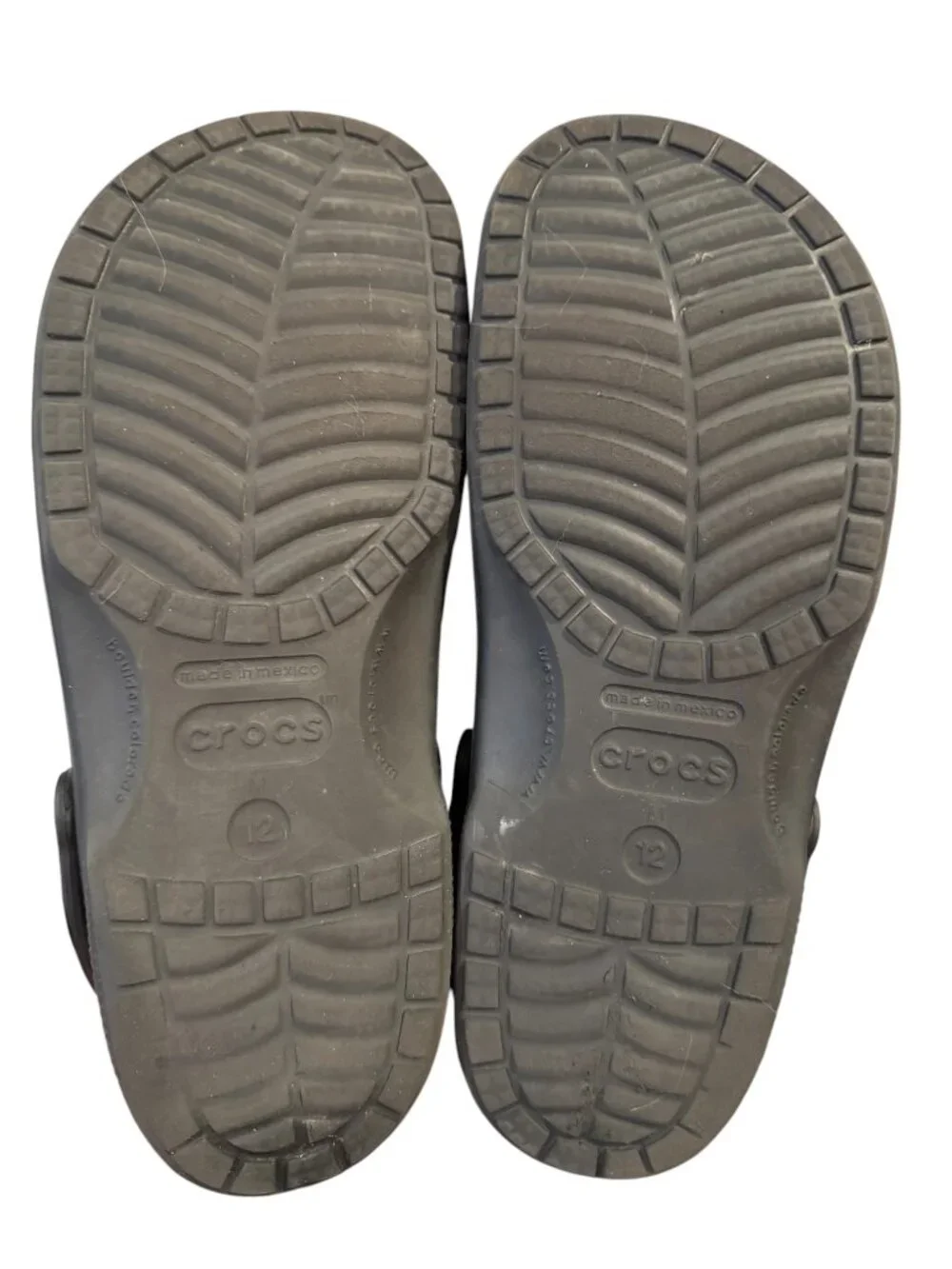 Crocs Classic Clogs Men's 12 Black Lightweight Comfort Slip-On Unisex EUC